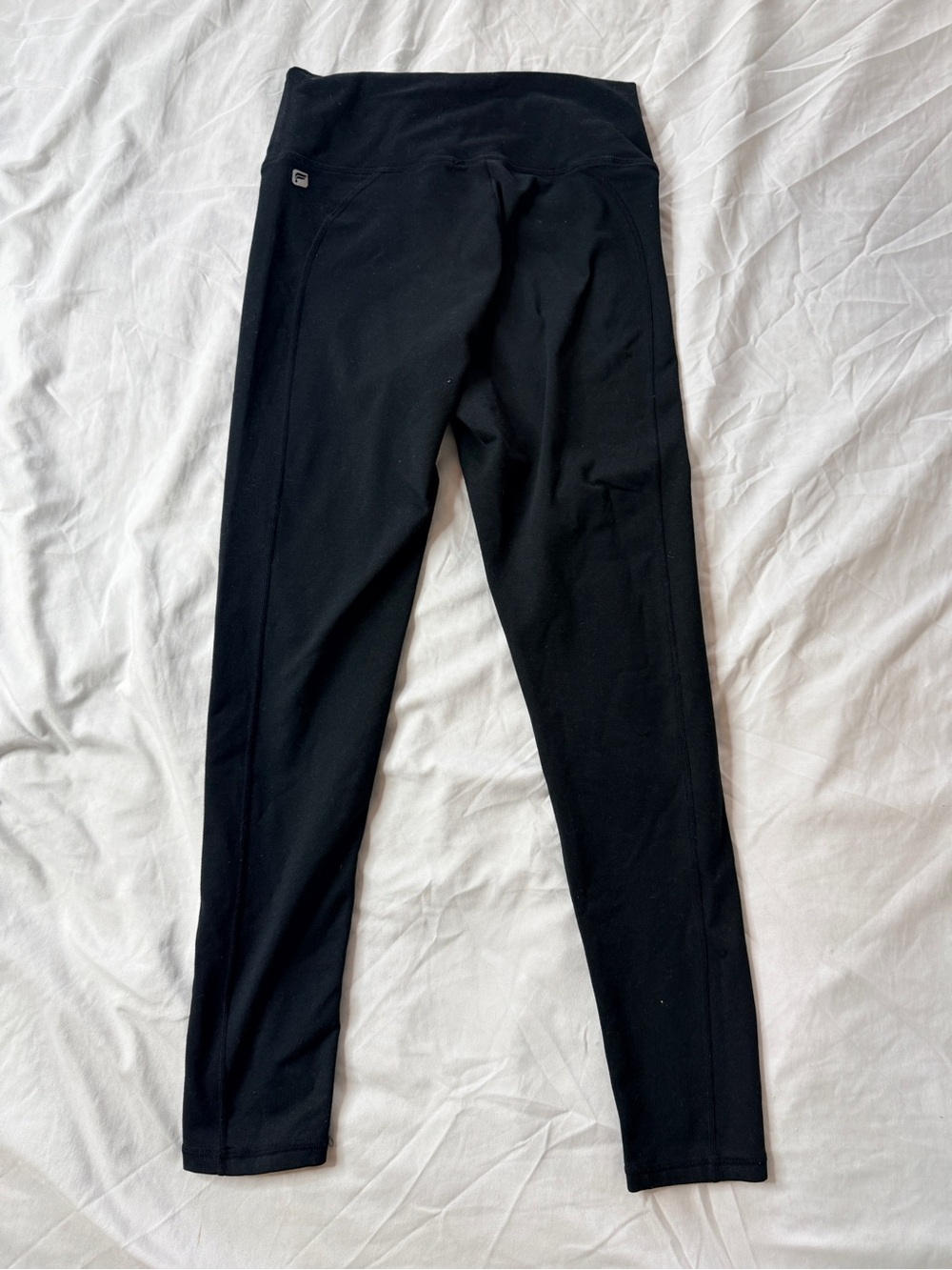 Fabletics Black High Rise Full Length Leggings Size Small S Yoga Workout Activew